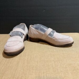 NWOB Free People Mary Jane Flats Pink Leather Shoes EU38/W8